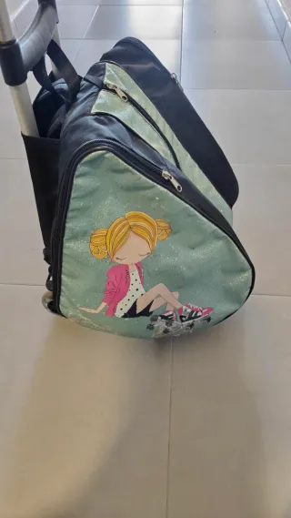 Mochila para patines con ruedas