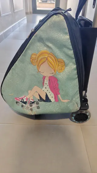 Mochila para patines con ruedas