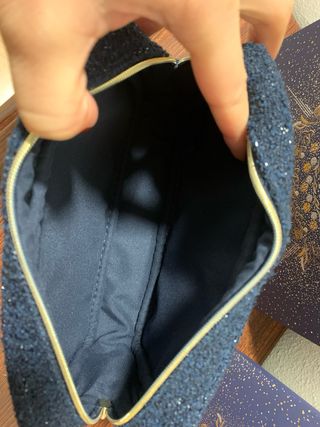 Borsa da toilette Chanel nero e oro