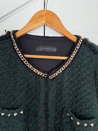 Chaqueta Zara verde Talla S
