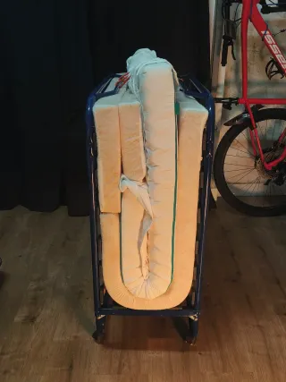 Cama Plegable Individual + COLCHON DE ESPUMA