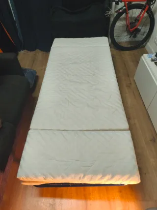 Cama Plegable Individual + COLCHON DE ESPUMA