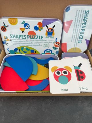 Puzzle de formas geométricas para niños