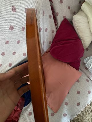 Marco de madera redondo para espejo