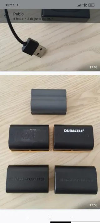 Cargador Doble Batería Powerextra USB