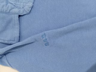 Camisa polo infantil azul