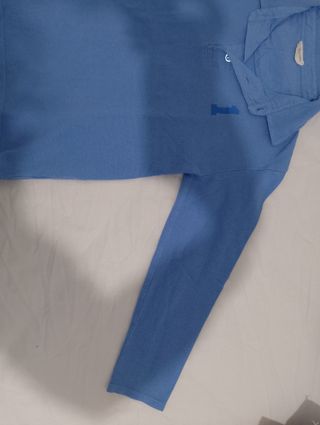 Camisa polo infantil azul