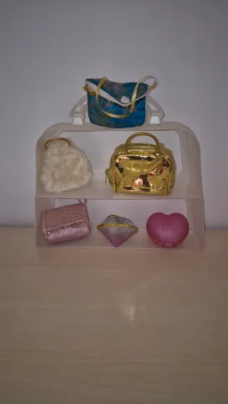 Lote de 6 mini bolsos para muñecas