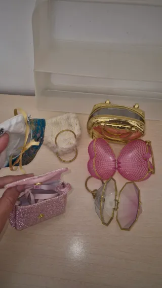 Lote de 6 mini bolsos para muñecas