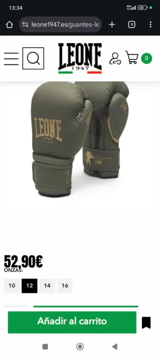 Guantes Boxeo Leone Militar + Vendas