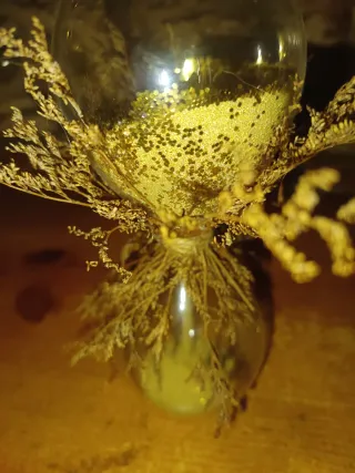 Reloj de Arena Decorativo Dorado