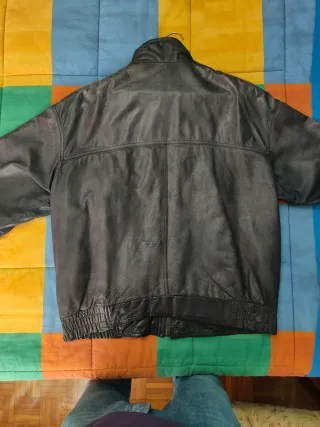 Guacca uomo in pelle -vintage-taglia XL