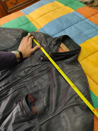 Guacca uomo in pelle -vintage-taglia XL