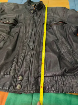 Guacca uomo in pelle -vintage-taglia XL