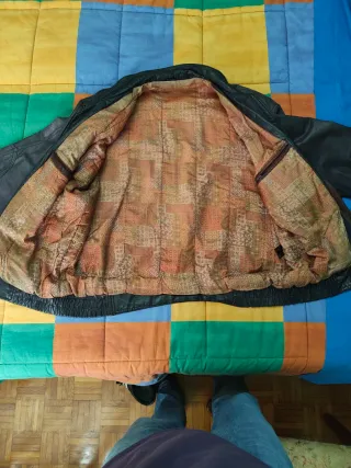 Guacca uomo in pelle -vintage-taglia XL