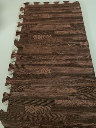 110 Paneles puzzle Goma Eva efecto madera