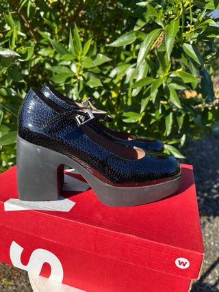 Zapatos plataforma Wonders negros