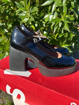 Zapatos plataforma Wonders negros