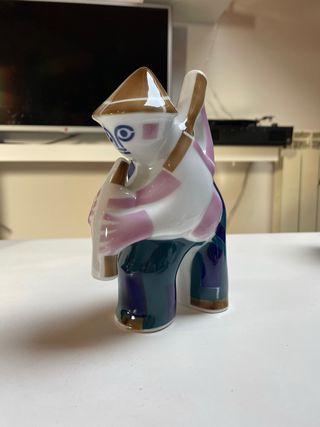 Figuras Sargadelos Cerámica gaiteiro y pescantina