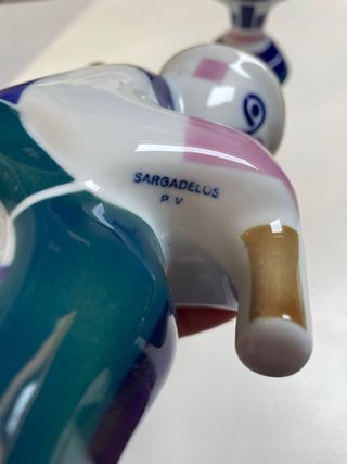 Figuras Sargadelos Cerámica gaiteiro y pescantina