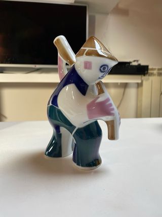 Figuras Sargadelos Cerámica gaiteiro y pescantina