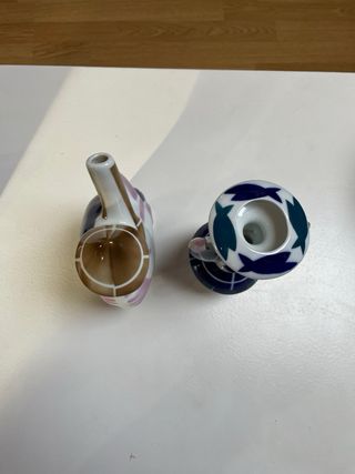 Figuras Sargadelos Cerámica gaiteiro y pescantina