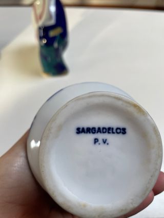 Figuras Sargadelos Cerámica gaiteiro y pescantina