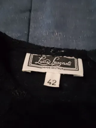 Casacca pizzo Luisa Spagnoli nera