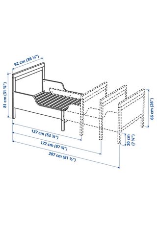 Cama infantil Ikea Sundvik blanca