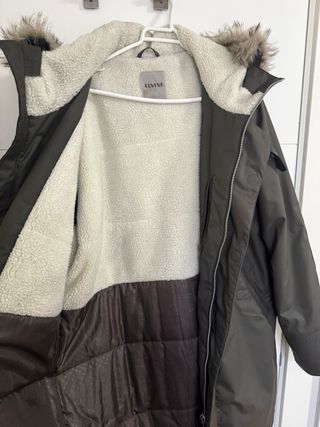 Cazadora Elvine 3/4 impermeable verde