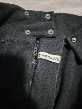 Sudadera polar de porteo negra MOMAWO XL