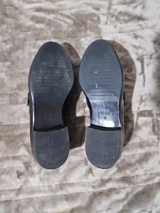 Mocasines Zara Mujer Negros con Flecos