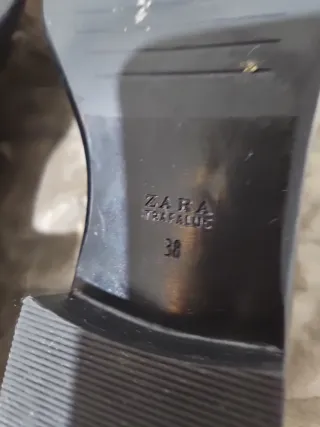 Mocasines Zara Mujer Negros con Flecos