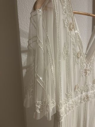 Vestido Gatsby Novia Blanco