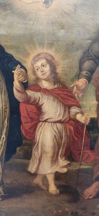 Pintura antigua Sagrada Familia