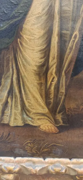 Pintura antigua Sagrada Familia