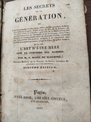 Les secrets de la generation, J Morel de Rubempre