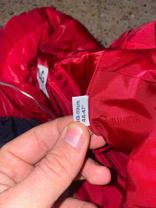 Piumino D&G Bambina Rosso Taglia 119 cm