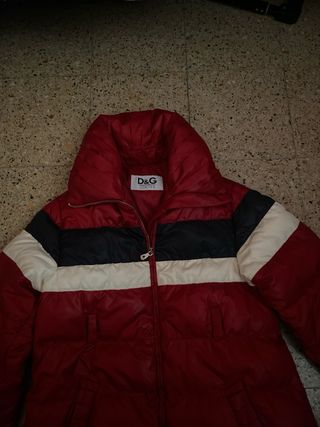 Piumino D&G Bambina Rosso Taglia 119 cm