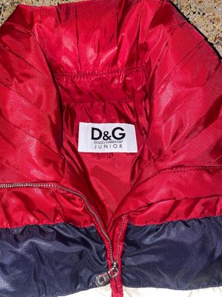 Piumino D&G Bambina Rosso Taglia 119 cm