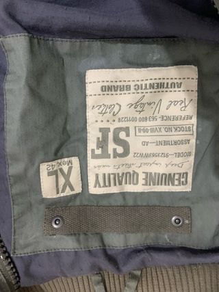 Abrigo verde militar talla XL