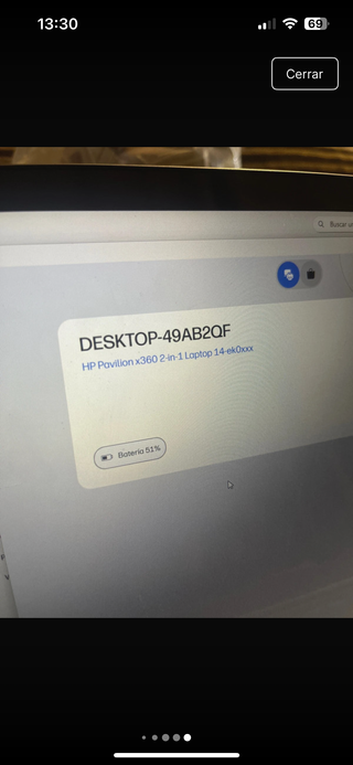 Portátil HP Táctil Plata I5 generación 12 Táctil