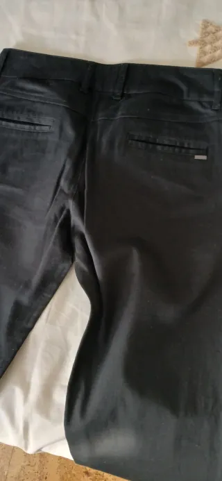 Pantalón Mango T38 Negro