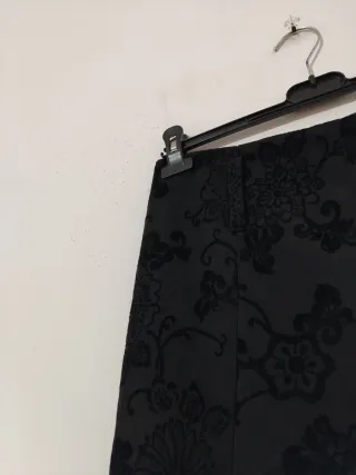 Gonna cotone floreale ciniglia M