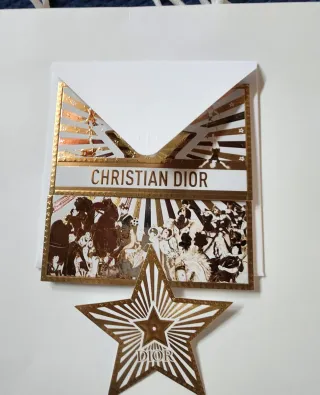 Biglietto Auguri Dior Collezione Stella Oro