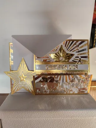 Biglietto Auguri Dior Collezione Stella Oro