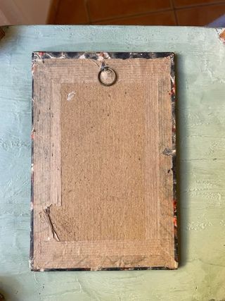 Fotografía enmarcada antigua militar soldado