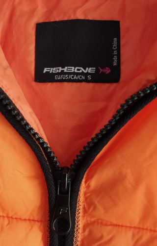 Chaqueta anorak Fishbone naranja
