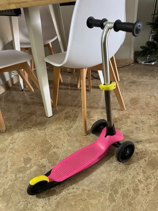 Patinete infantil rosa 3 ruedas