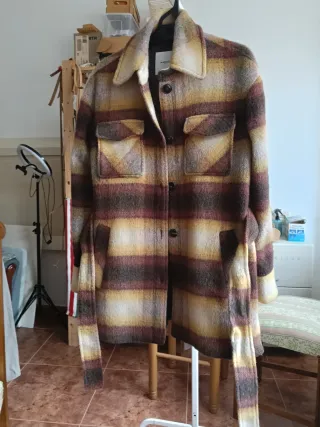 Chaqueta Mango cuadros multicolor Talla XS